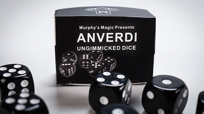 NON GIMMICKED DICE 6 PACK/BLACK by Tony Anverdi - Trick product video — 52Kards