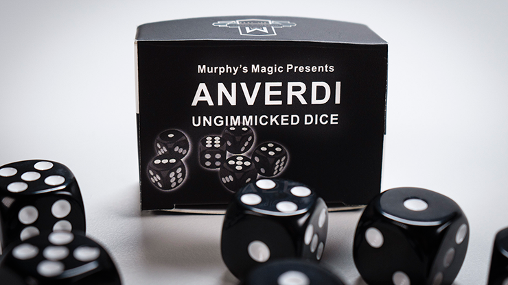 NON GIMMICKED DICE 6 PACK/BLACK by Tony Anverdi - Trick product video — 52Kards
