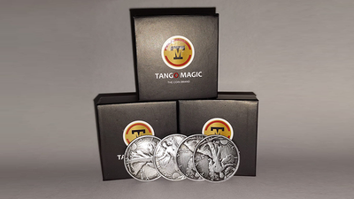 Replica Walking Liberty TUC plus 3 coins (Gimmicks and Online Instructions) by Tango Magic - Trick product video — 52Kards
