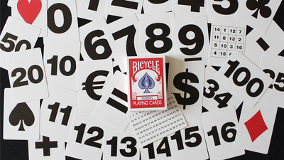 Bicycle Special NUMBERS Red Playing Cards (plus 11 Online Effects) product video — 52Kards