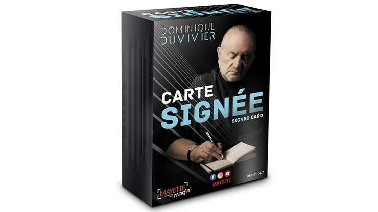Signed Card (Gimmicks and Online Instructions) by Dominique Duvivier - Trick product video — 52Kards