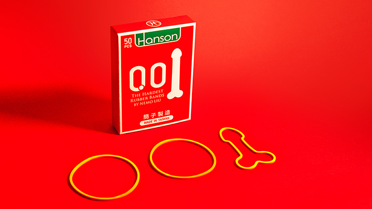 The Hardest Rubber Bands  (With Online Instructions) by Nemo Liu & Hanson Chien product video — 52Kards