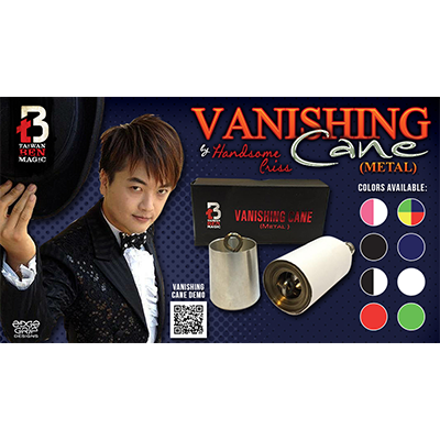 Vanishing Cane (Metal / Yellow) by Handsome Criss and Taiwan Ben Magic - Tricks product video — 52Kards