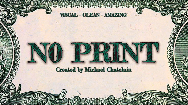 NO PRINT by Mickael Chatelain - Trick product video — 52Kards