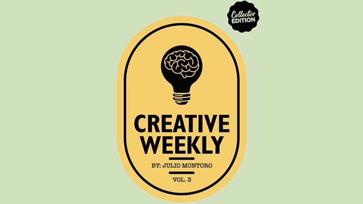 CREATIVE WEEKLY VOL. 3 LIMITED (Gimmicks and Online Instructions) by Julio Montoro - Trick product video — 52Kards
