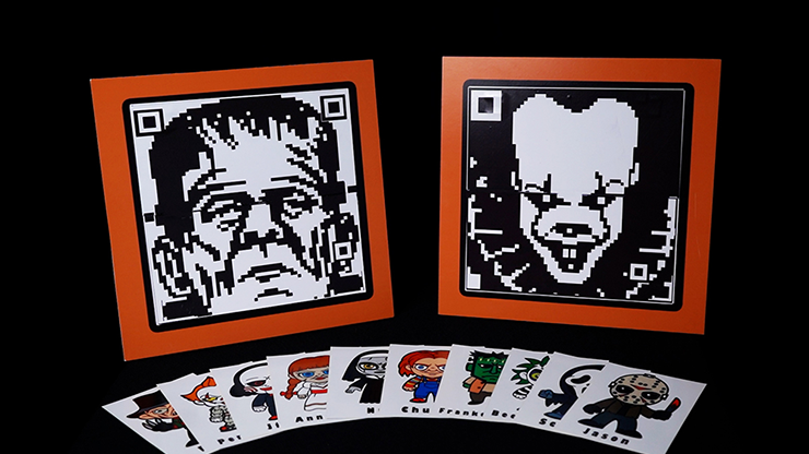 QR HALLOWEEN PREDICTION PENNYWISE (Gimmicks and Online Instructions) by Gustavo Raley - Trick product video — 52Kards