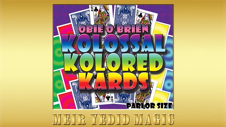 Obie O'Brien Kolossal Kolor Cards Parlor Size (Gimmicks and Online Instructions) - Trick product video — 52Kards