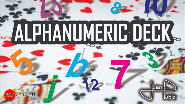 ALPHANUMERIC DECK RED by Juan Pablo - Trick product video — 52Kards