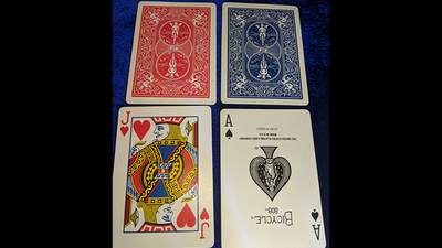 Magnetic Card- Bicycle Cards (2 Per Package) Double Back Red by Chazpro - Trick product video — 52Kards