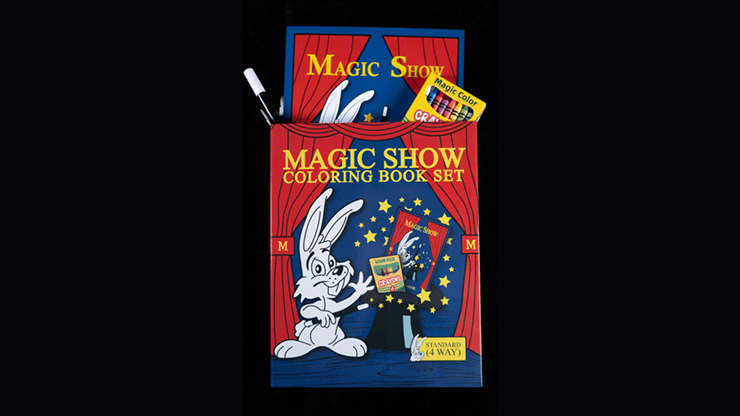 MAGIC SHOW Coloring Book DELUXE SET (4 way) by Murphy's Magic product video — 52Kards