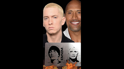 Celebrity Scorch (The ROCK & EMNEM) by Mathew Knight and Stephen Macrow product video — 52Kards