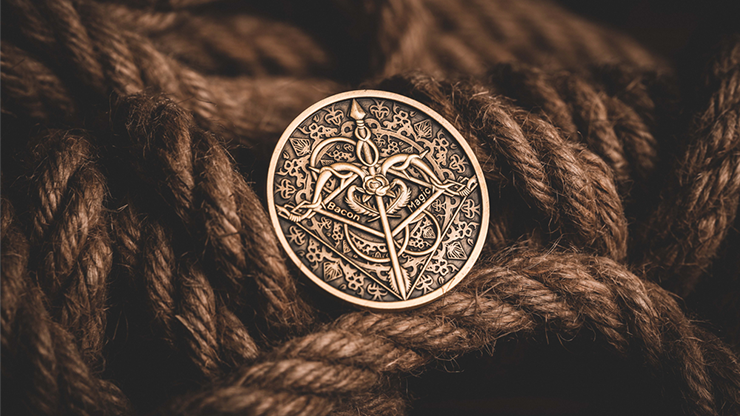 BOW AND ARROW COIN GOLD (Gimmick and Online Instructions) by Bacon Magic - Trick product video — 52Kards