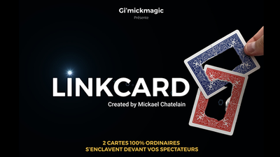 LinkCard RED (Gimmicks and Online Insruction) by Mickaël Chatelain - Trick product video — 52Kards