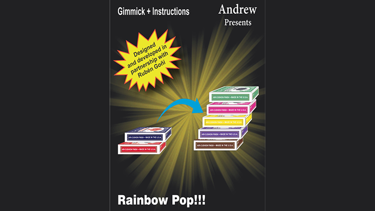 RAINBOW POP (Gimmicks and Online Instructions) by Andrew Magic - Trick product video — 52Kards
