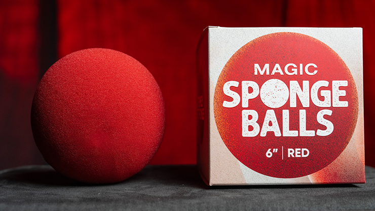 Magic Sponge Balls 1PK RED 6" by Murphy's Magic product video — 52Kards