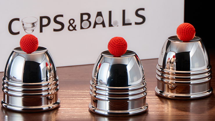 Cups and Balls Set (Stainless-Steel With Black Matt Inner) by Bluether Magic and Raphael product video — 52Kards