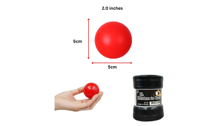 Return Ball (Red, 2") by JL Magic product video — 52Kards