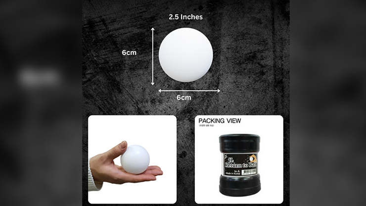 Return Ball (White, 2.5") by JL Magic product video — 52Kards