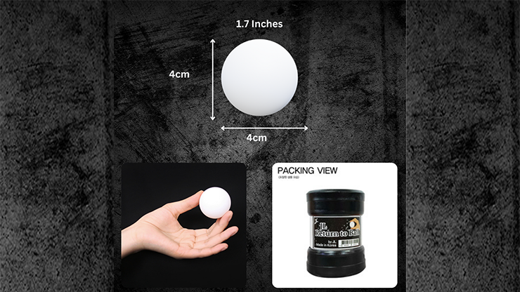 Return Ball (White, 1.7") by JL Magic product video — 52Kards