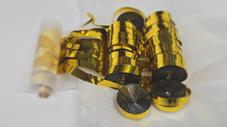 Kabuki Streamer Gold (Small, Pack of 2) Metallic by JL Magic product video — 52Kards