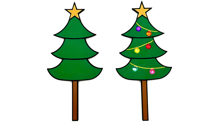 Christmas Tree Paddle Set by HP Creations & Ed Alonzo product video — 52Kards