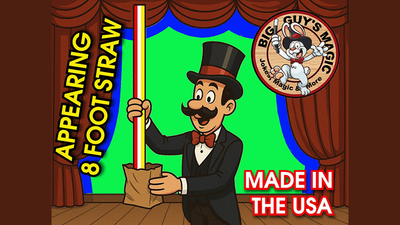 Appearing Straw - 8 Foot By Big Guys Magic product video — 52Kards