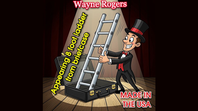 Wayne Rogers Appearing 8 Foot Ladder from Briefcase by Big Guys Magic product video — 52Kards