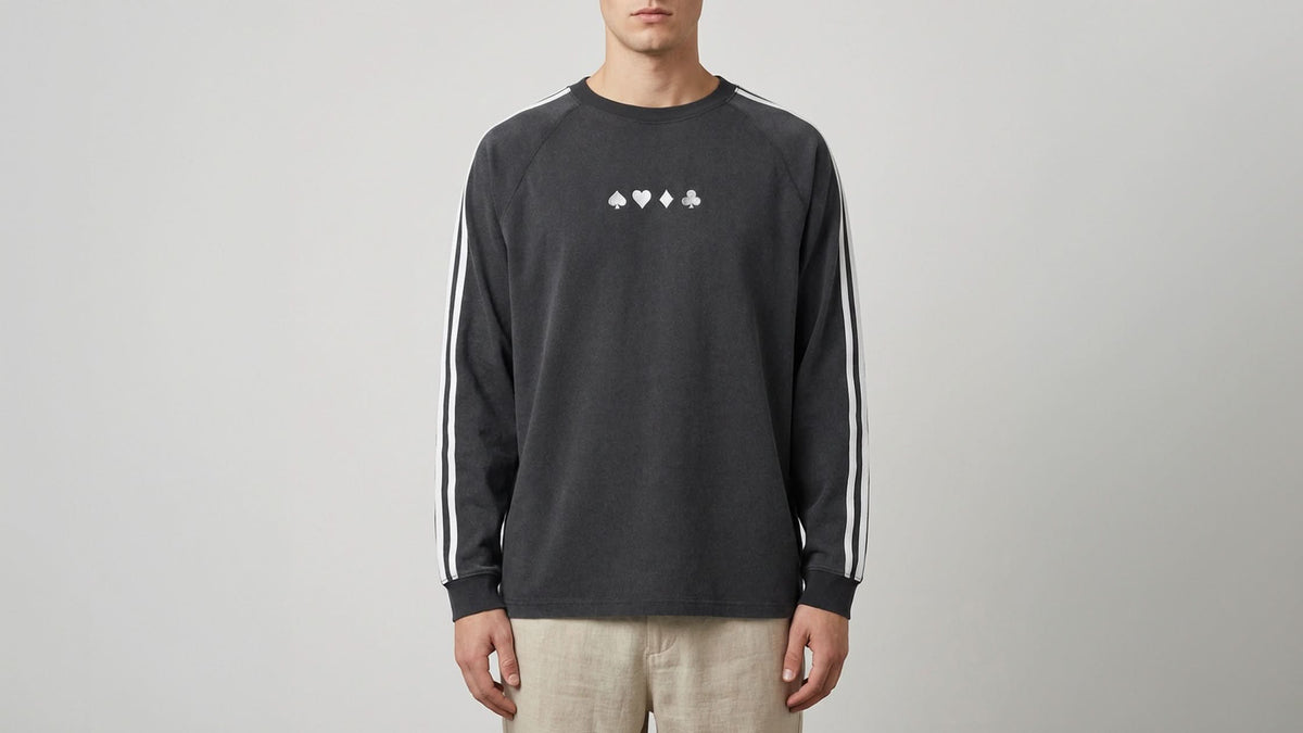 'CHSD' Snow Washed Tape Sweatshirt