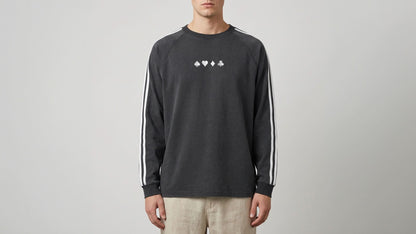 'CHSD' Snow Washed Tape Sweatshirt