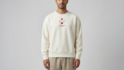 'Linen Finish' Heavyweight Sweatshirt