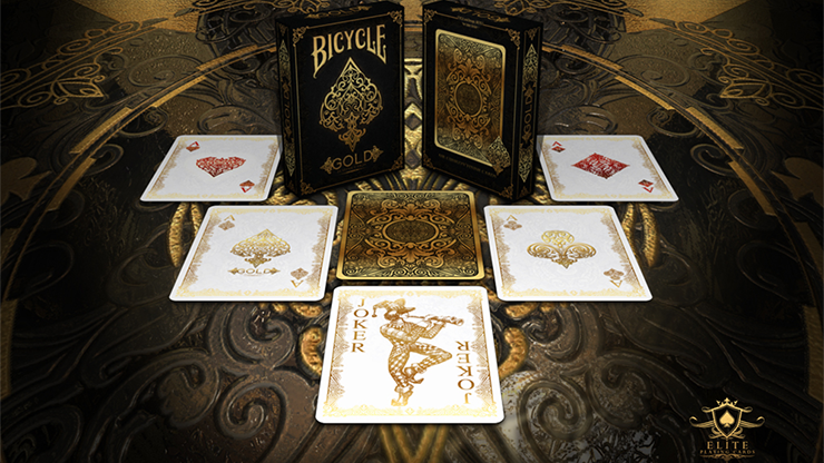 Bicycle Gold Deck - Playing Cards and Magic Tricks - 52Kards