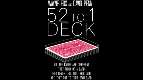 The 52 to 1 Deck - Playing Cards and Magic Tricks - 52Kards