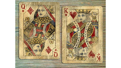 Bicycle Vintage Queen and King of Diamonds side by side