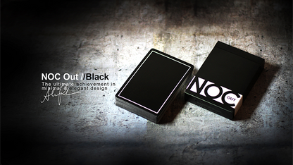 NOC Out: Black - Playing Cards and Magic Tricks - 52Kards