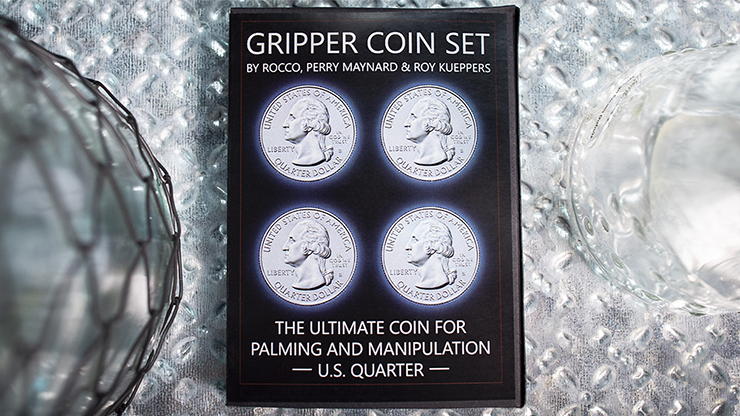 Gripper Coin (Quarter) - Playing Cards and Magic Tricks - 52Kards