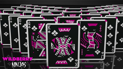 Cardistry Ninja Wildberry - Playing Cards and Magic Tricks - 52Kards