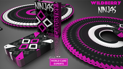 Cardistry Ninja Wildberry - Playing Cards and Magic Tricks - 52Kards