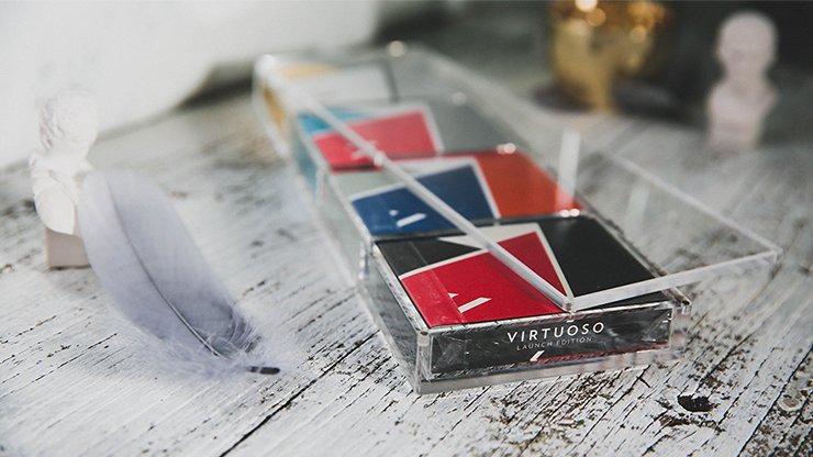 4 Deck Crystal Display Case - Playing Cards and Magic Tricks - 52Kards