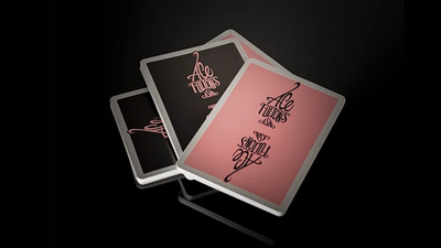 Overlapping black and pink Casino Femme Fatale card backs