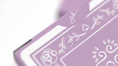 Close-up of the Black Roses Lavender tuck-box side panel with floral line art