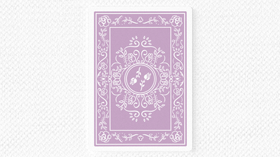 Single Black Roses Lavender card back with floral border artwork