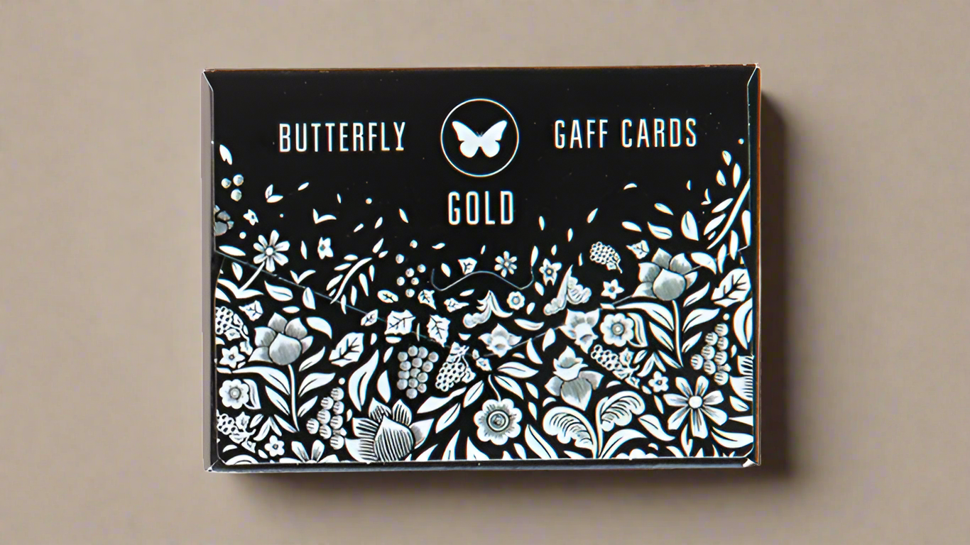 Gaff pack for Butterfly Playing Cards Marked (Black and Gold) by Ondrej Psenicka