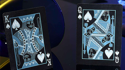 Bicycle Ice King and Queen of Spades standing side by side