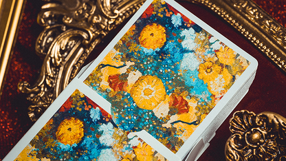 Van Gogh Zinnias (Numbered- Seal)  Playing Cards