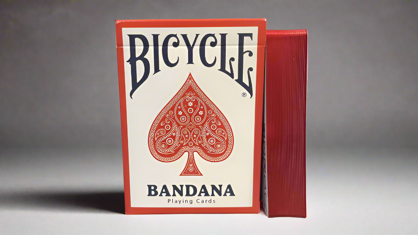 Gilded Bicycle Bandana (Red) Playing Cards