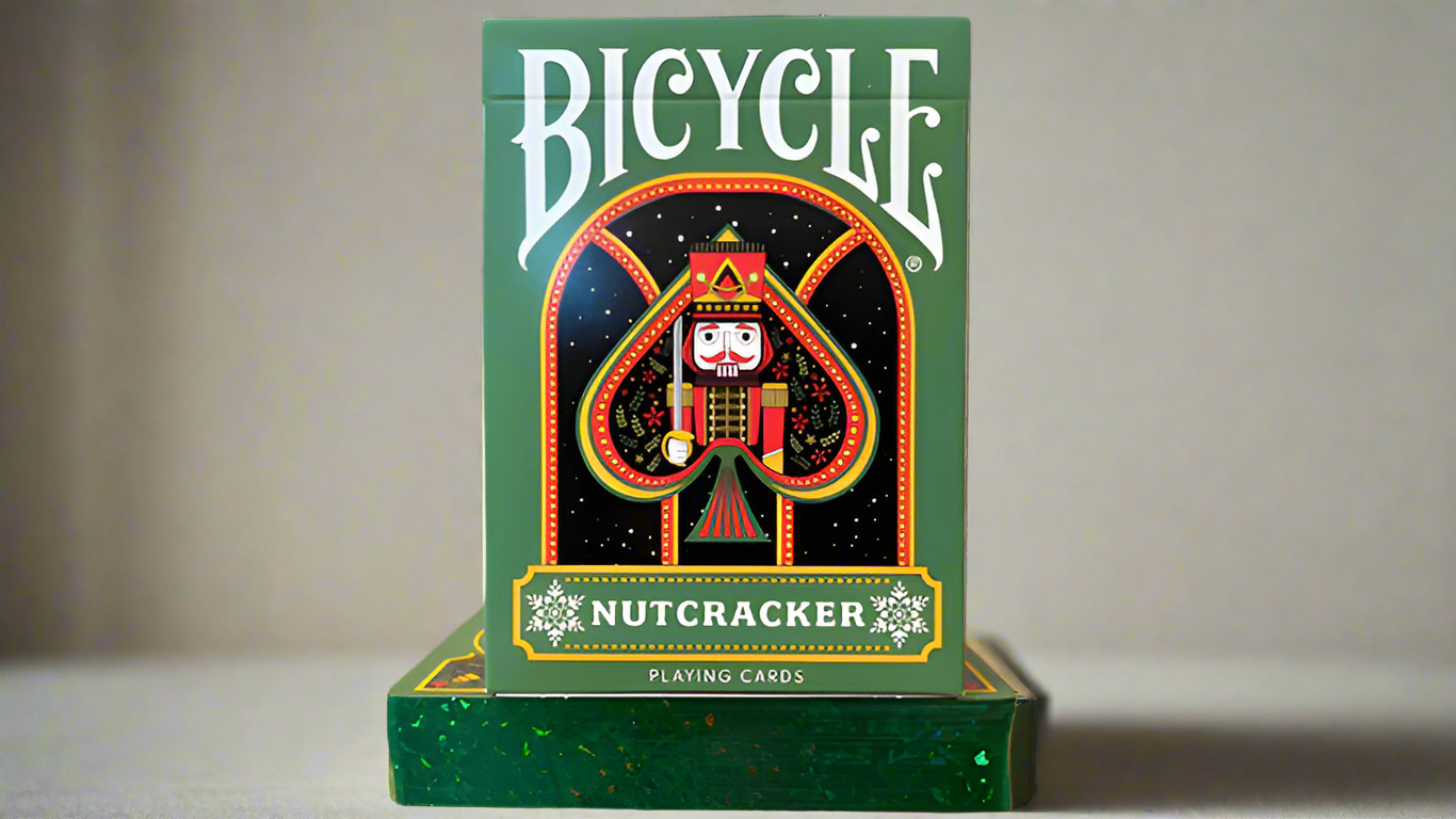 Bicycle Nutcracker (Green Gilded) Playing Cards