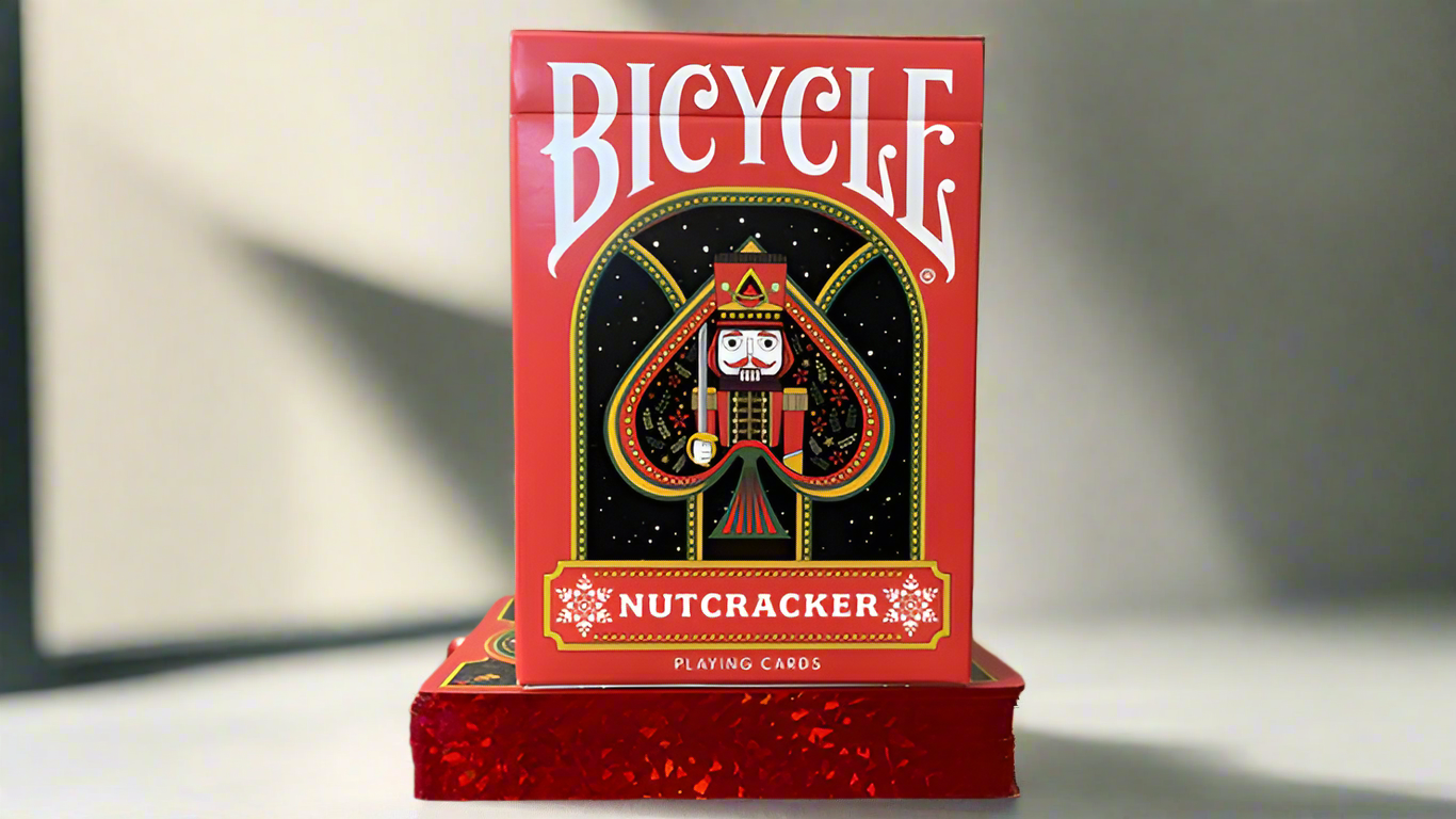 Bicycle Nutcracker (Red Gilded) Playing Cards