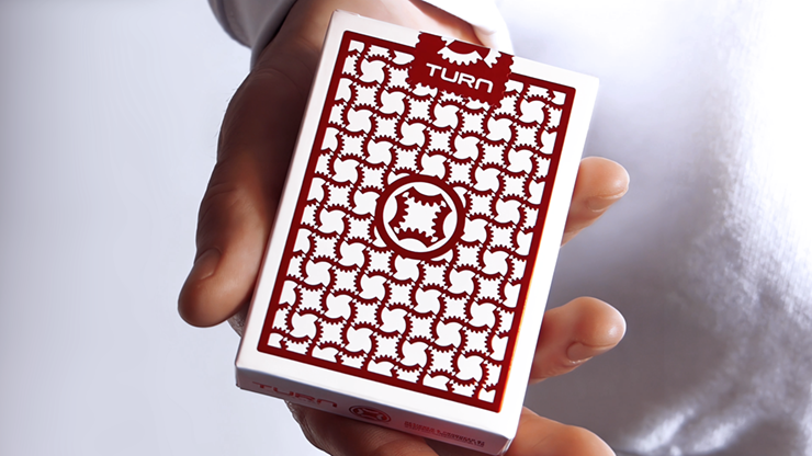 TURN (Red) Playing Cards by Mechanic Industries - Trick