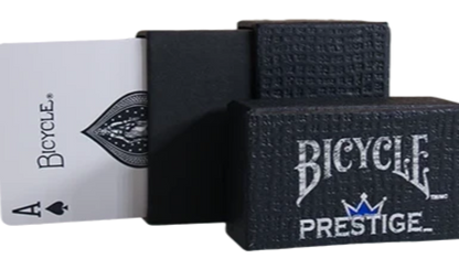 Cartas De Plástico Bicycle Prestige - 2 Barajas, Roja Y Azul, Durables Y Con Tacto Similar Al Papel, Perfectas Para Juegos O Torneos