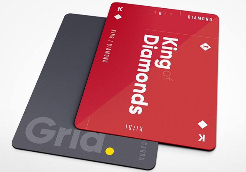 Grid Typographic - Playing Cards and Magic Tricks - 52Kards